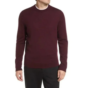NWOT BRAX Maroon Wool Crew‎ Neck Sweater (L)